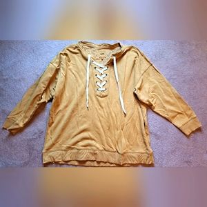 Aerie Lace Up Oversized Crew Sweatshirts XL